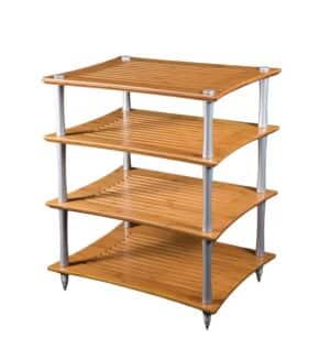 Quadraspire Q4 EVO Bamboo Hifi Rack 4 shelf