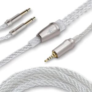 Meze Mono 3.5mm to 2.5mm Balanced Silver Plated Upgrade Cable 1.2m Liric, 99 Classic, 99 Neo