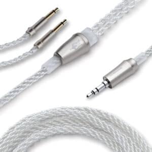 Meze Mono 3.5mm to 3.5mm Silver Plated Upgrade Cable 1.2m Liric, 99 Classic, 99 Neo