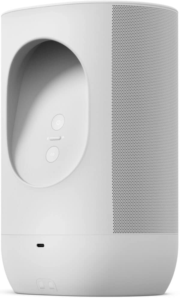 Sonos Move Wireless Streaming Speaker - Lunar White side back