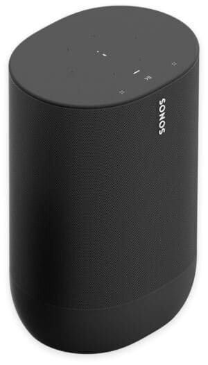 Sonos Move Wireless Streaming Speaker - Shadow Black top side