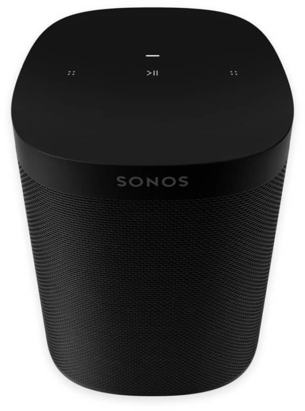 Sonos One SL Wireless Speaker - black top front