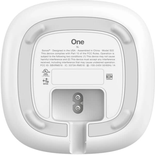 Sonos One SL Wireless Speaker - white bottom