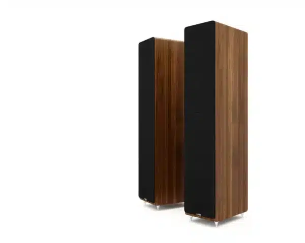 Acoustic Energy AE 309 Floorstanding Speakers - real walnut cover