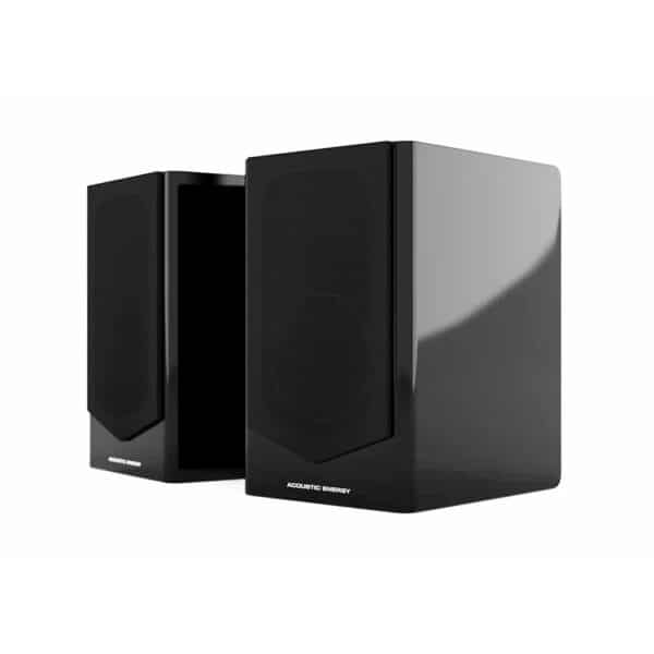 Acoustic Energy AE 500 Bookshelf Speakers - piano gloss black cover