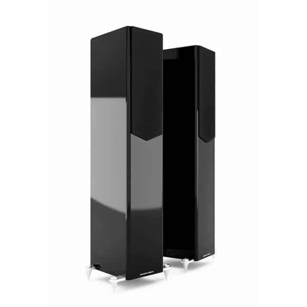 Acoustic Energy AE 509 Floorstanding Speakers - piano gloss black cover