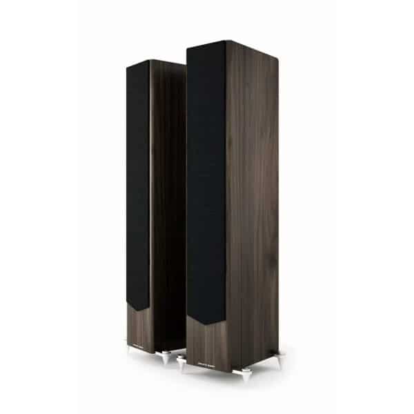 Acoustic Energy AE 520 Floorstanding Speakers - real walnut cover