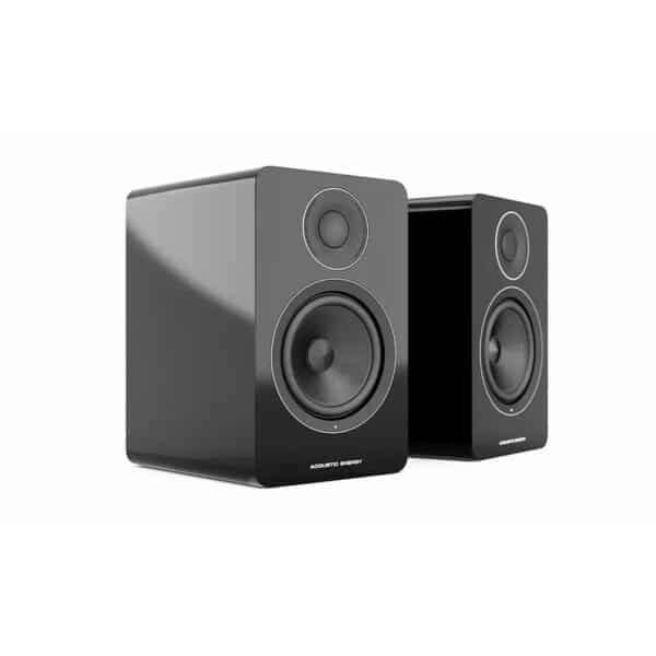 Acoustic Energy AE1 Active Bookshelf Speakers - piano gloss black