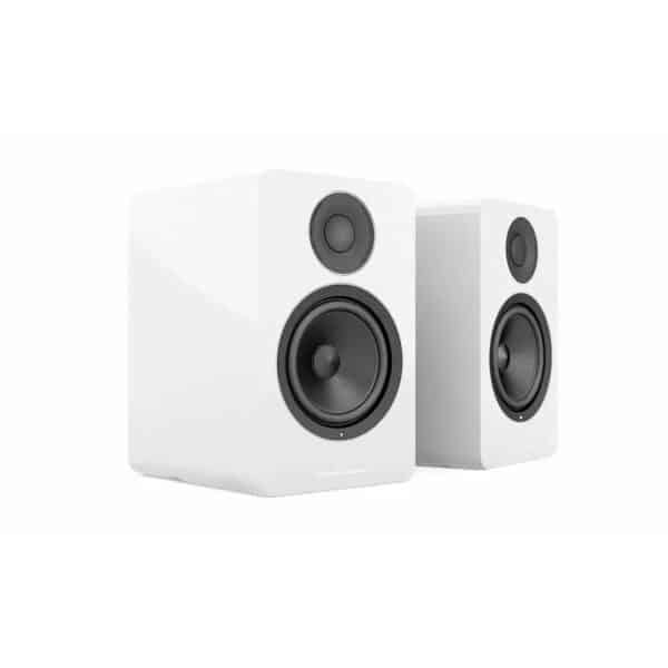 Acoustic Energy AE1 Active Bookshelf Speakers - piano gloss white