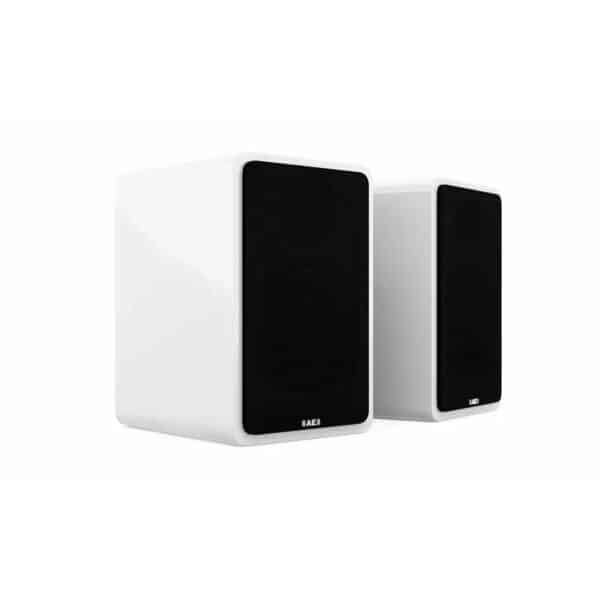 Acoustic Energy AE1 Active Bookshelf Speakers - piano gloss white cover