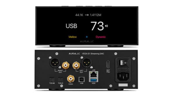 Auralic Vega S1 Streamer DAC. back