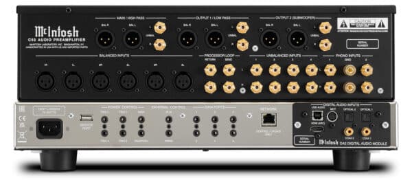 McIntosh C55 2-Channel Solid State Preamplifier - back