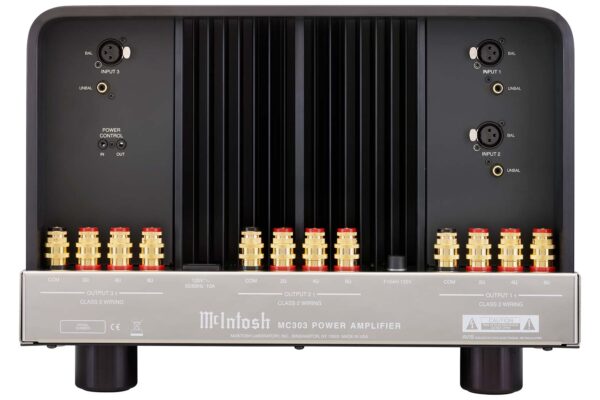 McIntosh MC303 3-Channel Solid State Power Amplifier - back