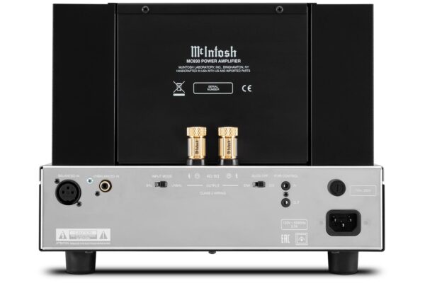 McIntosh MC830 1-Channel Solid State Amplifier - back