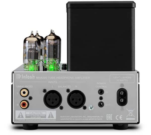 McIntosh MHA200 2-Channel Vacuum Tube Headphone Amplifier - back