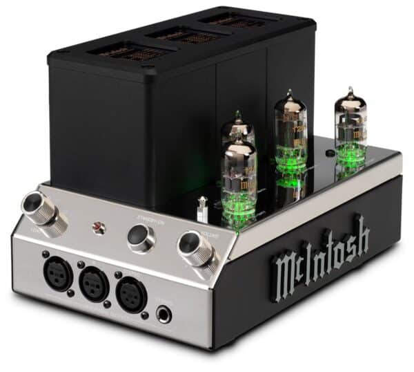 McIntosh MHA200 2-Channel Vacuum Tube Headphone Amplifier - left angle