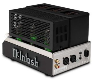 McIntosh MHA200 2-Channel Vacuum Tube Headphone Amplifier - right angle