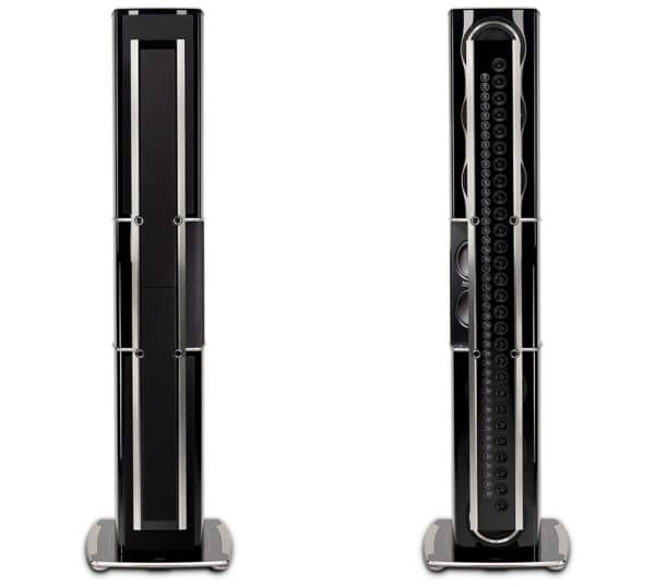 McIntosh McIntosh XRT2.1K Floor Standing Loudspeaker Pair - front - with grilles and no grilles