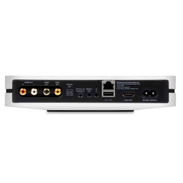 Bluesound NODE Wireless Multi-Room Hi-Res Music Streamer - white back