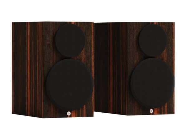 Monitor Audio Gold 50 6G Bookshelf Speakers - front Macassar 2