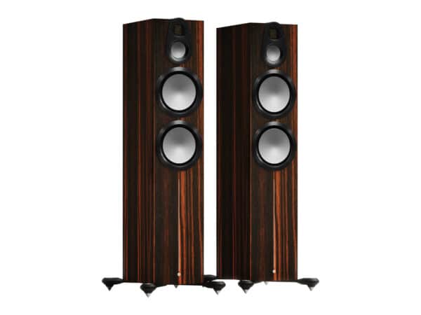 Monitor Audio Gold 500 6G Floorstanding Speakers - front Macassar