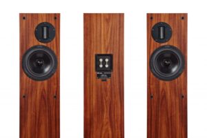 ProAc Responce D30 Floorstanding Speaker - front and back rosewood