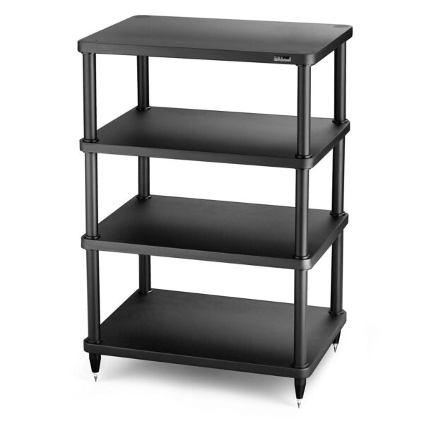 Solidsteel S3-4 4 Shelf Audio Rack - black