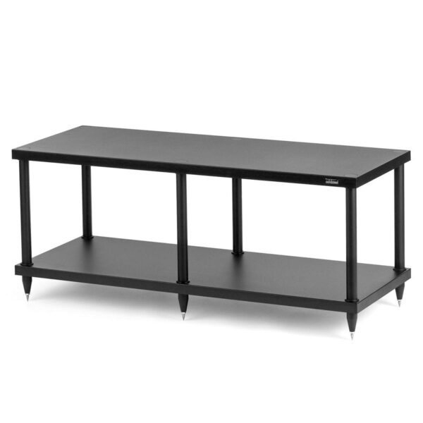 Solidsteel S4-2 2 Shelf Double Width Audio Rack - black