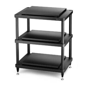 Solidsteel S5-3 3 Shelf Audio Rack - black