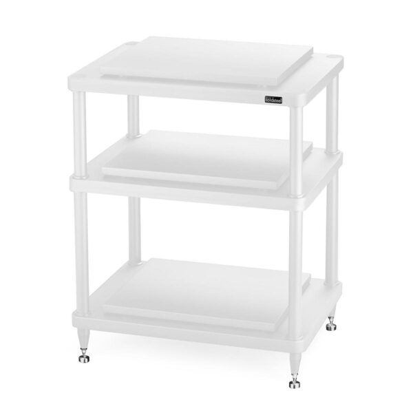 Solidsteel S5-3 3 Shelf Audio Rack - white