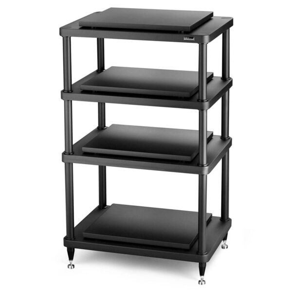 Solidsteel S5-4 4 Shelf Audio Rack - black