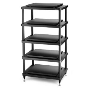 Solidsteel S5-5 5 Shelf Audio Rack - black