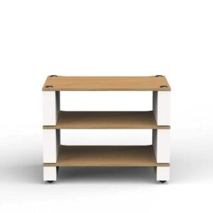 Blok Stax 2G 3 Shelf Collection - Natural Ash Plywood - Satin White