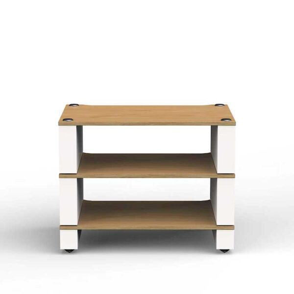 Blok Stax 2G 3 Shelf Collection - Natural Ash Plywood - Satin White