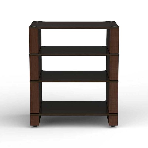 Blok Stax 2G 4 Shelf Collection - Black Ash Plywood - Natural Walnut